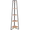 URBAN LIVING Étagère angle Désert 5 niveaux bois acier