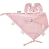 Nattou LAPIDOU Maxi Knuffeldoekje Doudou - Konijn - 65 cm - Oudroze