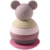 Culbuto Empilable Souris Rose Silicone - Nattou