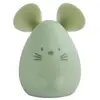 Nattou Silicone - Nachtlamp voor Baby's - Muis - 11 cm - Groen