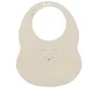 Nattou SILICONE Slabbetje met Opvangbakje - 21 cm - Klei