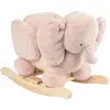 Nattou Bascule Fanfan l'éléphant Vieux Rose