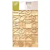 Artemio Alphabet en Bois Lettres majuscules Plateau
