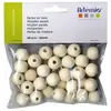 Artemio 14001691 30 Pièces 20 Perles en bois, Beige