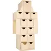 Houten Adventskalender 17x37,5x12,5 cm - Artemio