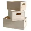Artemio Caisses de rangement en bois à décorer - 3 pièces