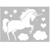 Pochoir a4 licorne - artémio