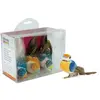 Artemio Lot de 3 oiseaux sur pince Multicolore 10 x 4,5 x 4 cm