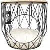 Duvo+ Kattenmand Caviar metalen mand met tafelblad Zwart 33x33x39cm
