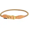 duvoplus, Collier en Nylon Solide et Souple avec sa Finition en Cuir G...