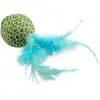 Duvoplus - Speelgoed Voor Dieren - Kat - Jolly Bal Met Veren 18x4,5x4,...