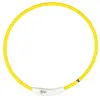 Duvo Flash light halsband 65 cm Geel