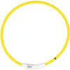 Duvo Anneau Lumineux Seecurity Flash Light Ring Usb Nylon - 35 Cm - Jaune - Pour Chien