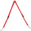 Duvo+ Nylon Koppelstuk Rood - 40-70cm/15mm