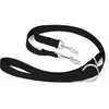 Duvo+ Nylon Leiband Verstelbaar Zwart - 200cm/25mm