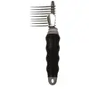 Duvoplus - Dierenborstel - Hond - Anti-klit Hark 20+19 Pins Zwart/grij...