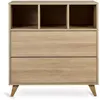 Quax Commode à langer 2 tiroirs Loft Honey Ash