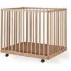 Quax Parc Mori avec roulettes Naturel (95 x 75 cm)