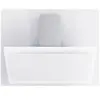 Novy novy - hotte décorative inclinée 120cm 808m3/h verre blanc - 7841