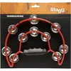 STAGG TAMBOURIN 1/2 LUNE 20 CYM,ROUG