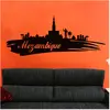 Kerststickers met magische Scandinavische bergen, 110 x 165 cm