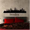 AMBIANCE-STICKER Kerststickers met magische Scandinavische bergen, 70 x 105 cm