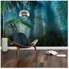 Papier peint panoramique jungle préencollé tropicale H 250 x L 480 cm