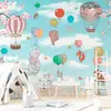 Vooraf gelijmd panoramabehang met betoverende dieren, H 280 x B 360 cm