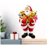 AMBIANCE-STICKER Sticker Noël le Père Noël apporte les cadeaux - Autocollants stickers adhésifs noël - décoration fêtes - 160x95cm