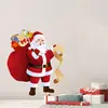 Kerststicker: De Kerstman en zijn cadeaulijst - Kerststickers - Feeste...