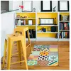 AMBIANCE-STICKER Tapis Vinyle pour le sol en pvc - Antidérapant - Protection pour le Sol - Tapis vinyle carrelages mixtes - 60 x 100 cm - Lavable