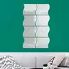 8 stickers miroirs vagues - Autocollants stickers adhésifs effet miroi...