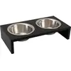 Flamingo Bol D'alimentation Double Kobushi Anthracite 2x380 Ml 1031111