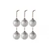 J-Line kerstbal Luipaard - glas - beige - small - doos van 6
