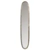 J-LINE Miroir ovale aluminium/verre