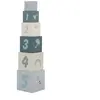 Label Label Blauw Houten Stapelblokken LLWT-25316