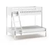 Lits superposés - VIPACK - SCOTT - 3 places - Blanc - A lattes