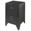 Table de chevet - VIPACK - Bronxx - Noir - Industriel - Loft