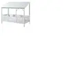 Vipack - Lit cabane Malia avec barrière de lit intégrée et toit blanc....