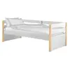 Lit - VIPACK - Margrit - Blanc - Enfant - 1 place - A lattes