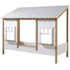 Lit Cabane Enfant - VIPACK - Housebed IV - Blanc - A lattes - 90x200cm