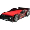 Vipack - Lit enfant Voiture & Matelas "mrx" Noir