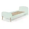 Lit enfant menthe Kiddy (90x200) avec pieds en bois - Design original ...