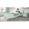 Vipack Kiddy Lit Simple En Bois Et Sommier + Barrire De Scurit + Cheve...