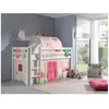 Lit Mi-Hauteur pour Enfant - Vipack Pino - Blanc - Couchage 90x200 ave...