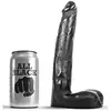 All Black Zwarte realistische dildo - 21 cm