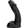All Black Klassieke Dildo 23 x 5 cm - zwart