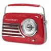 Madison Freesound-VR40R Draagbare retro radio met Bluetooth en USB