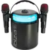 Lecteur Karaoké portable Ibiza Karahome avec 2 micros Noir