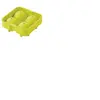 Point-Virgule Moule à glaçons Point Virgule en silicone pour 4 boules vert Ø 4.5cm